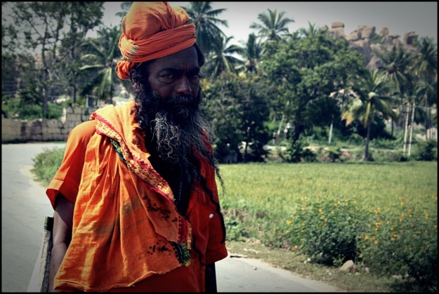 Sadhu Baba outside Anegundi