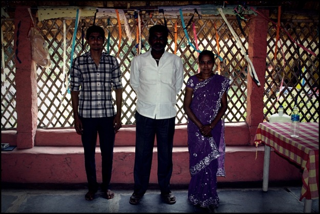 Mr. Srinivas and his family from Hampi Gowri