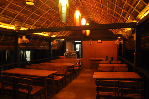 Ambient Lighting after Sunset at the Restaurant