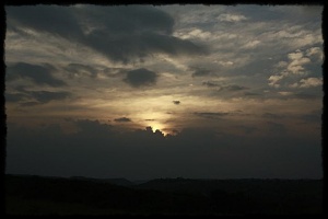 Sunset on my way back