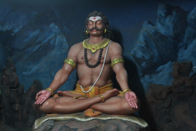Ravana Praying to Lord Shiva