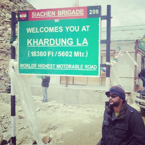 Atop Khardung La - Worlds Higest Motorable Road Atop Khardung La - Worlds Higest Motorable Road