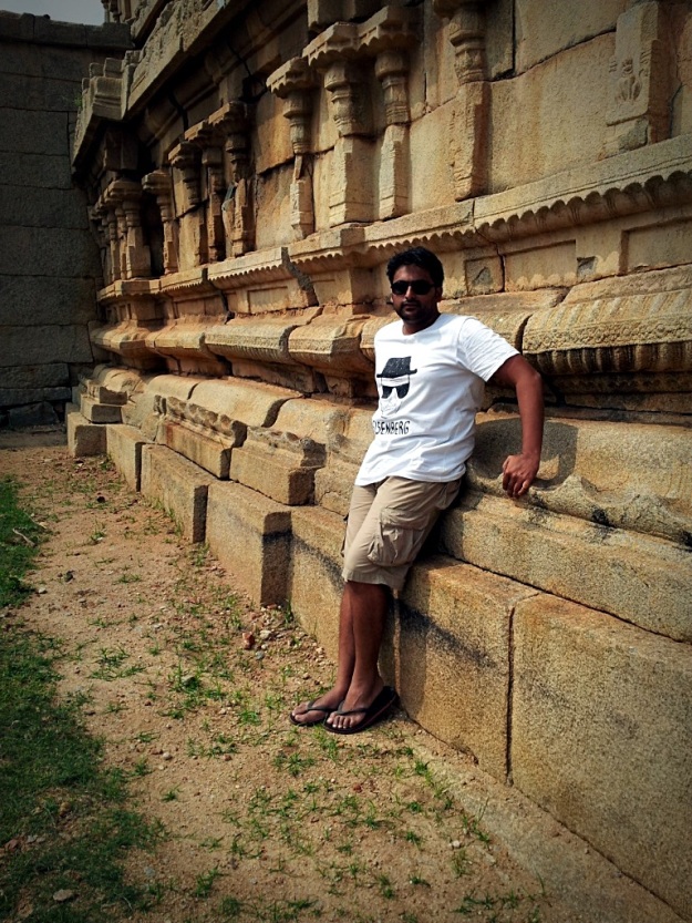 Me outside Krishna Temple