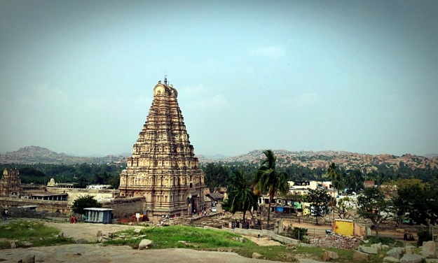 Virupaksha Temple From Hemakuta Hills
